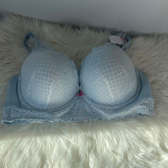 Cacique The Modern Collection Lace Trim Boost Plunge Padded Bra NWT Sz 46DD - Picture 2 of 9